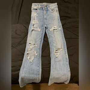 American Eagle flared jeans Size:00 Color:Blue